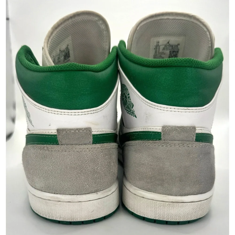 Air Jordan 1 Mid SE Grey Pine Green White/Smoke Grey Mens Size 11 DC7294-103